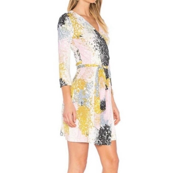knee length dresses for ladies Diane Von Furstenberg Tuxedo Pia Wrap Dress